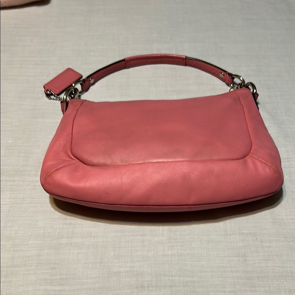 Coach Pink Leather Kristin Shoulder Women's Bag - Picture 5 of 10